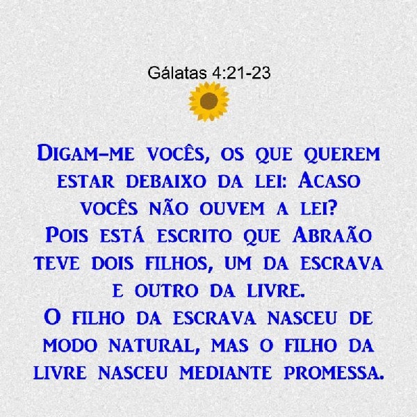 Gálatas 4:21-23